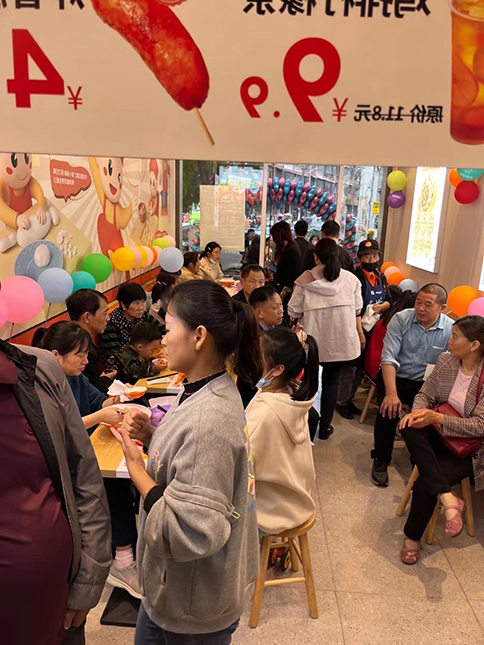 熱烈祝賀如意餛飩湖北咸寧崇陽(yáng)凱鴻店盛大開(kāi)業(yè)！